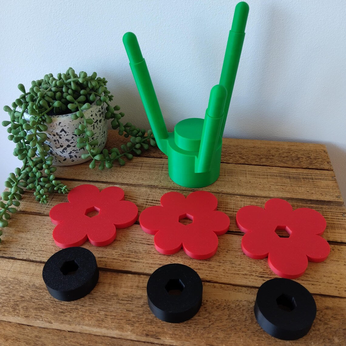 Large Poppy Brick Flowers