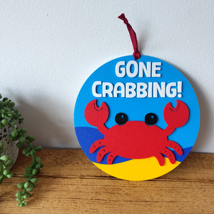 Gone Crabbing Sign