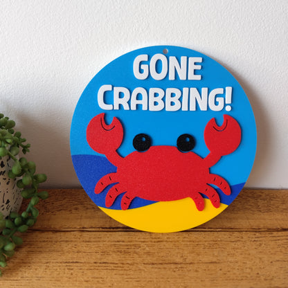 Gone Crabbing Sign