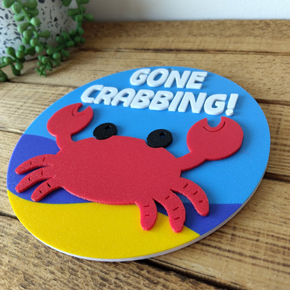 Gone Crabbing Sign