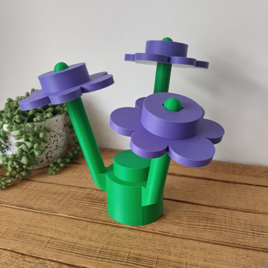 Large Purple Brick Flowers