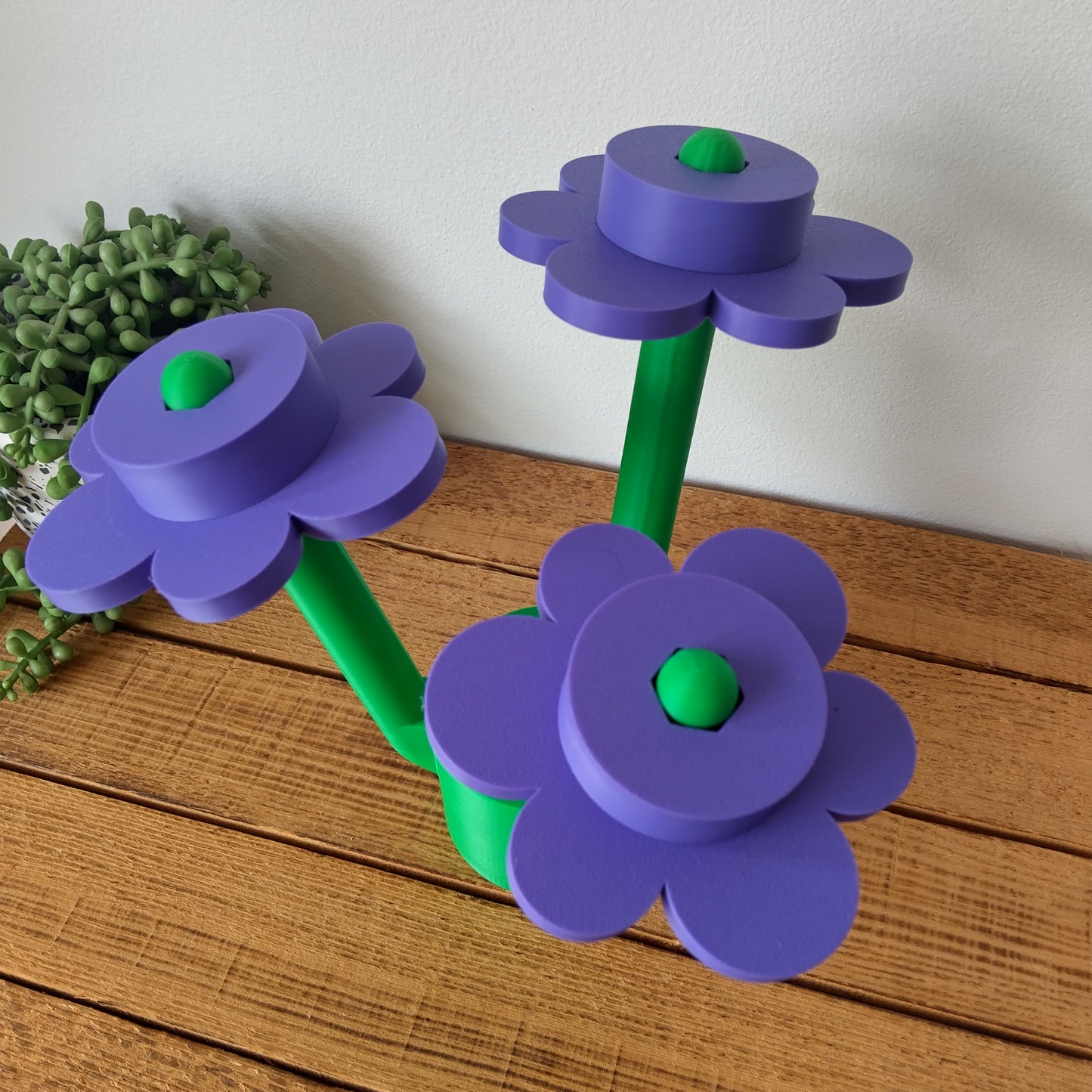 Large Purple Brick Flowers
