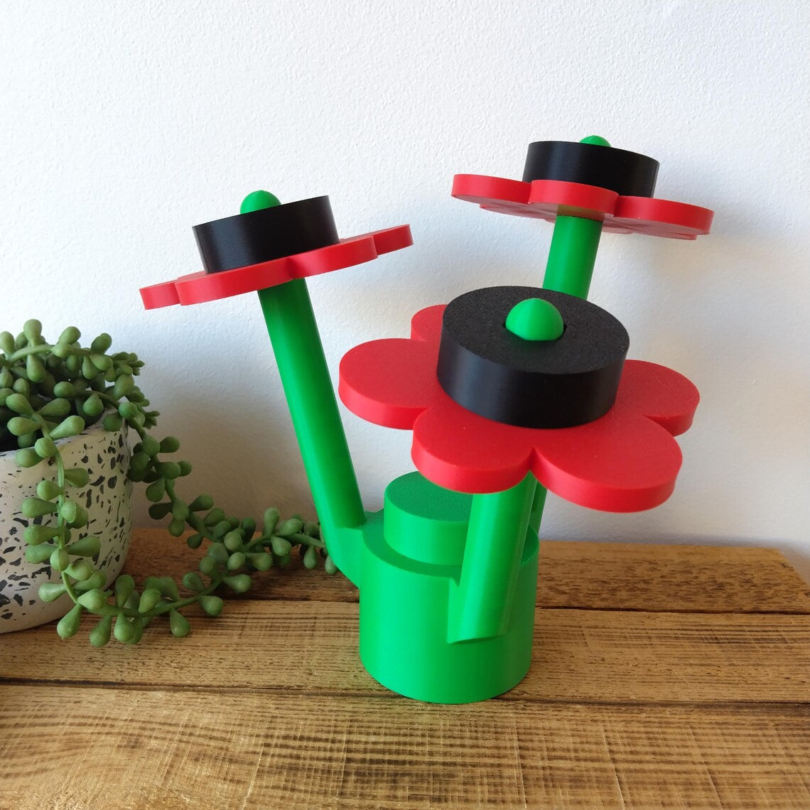 Large Poppy Brick Flowers