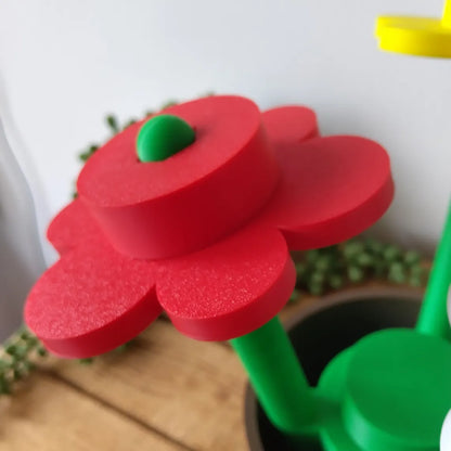 Large Classic Brick Flowers & Pot