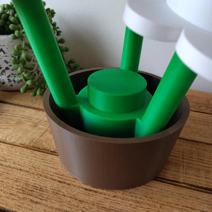Large Classic Brick Flowers & Pot