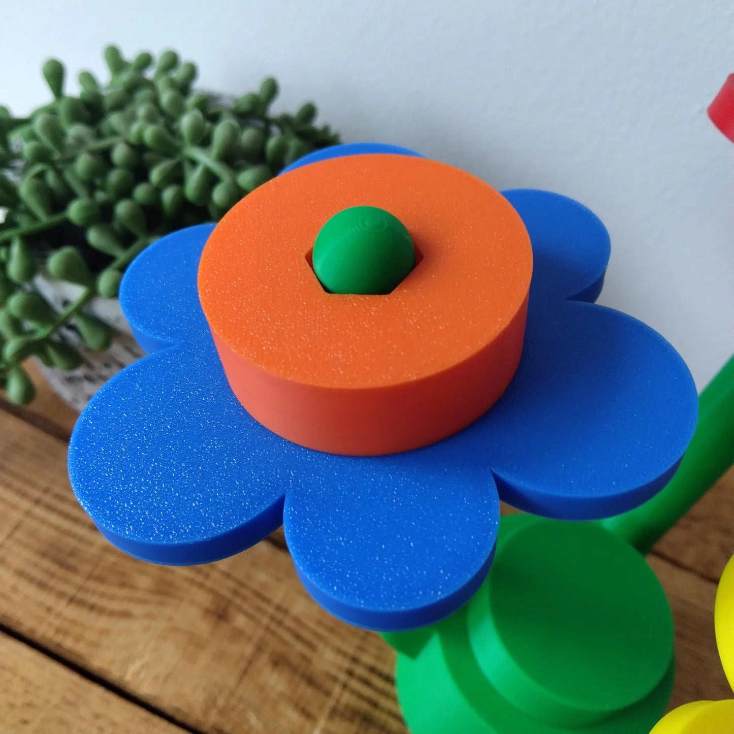 Large Rainbow Brick Flowers