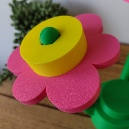 Large Rhubarb and Custard Brick Flowers