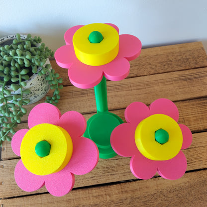 Large Rhubarb and Custard Brick Flowers