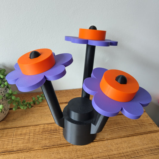 Halloween Brick Flowers