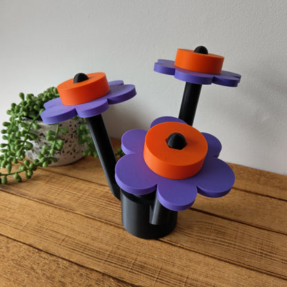 Halloween Brick Flowers