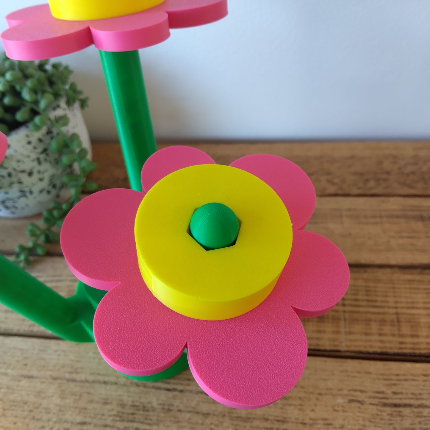 Large Rhubarb & Custard Brick Flowers & Pot