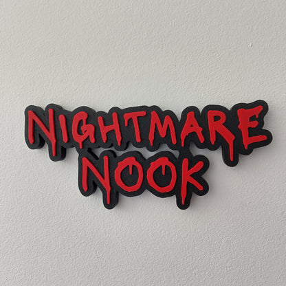 Nightmare Nook Sign