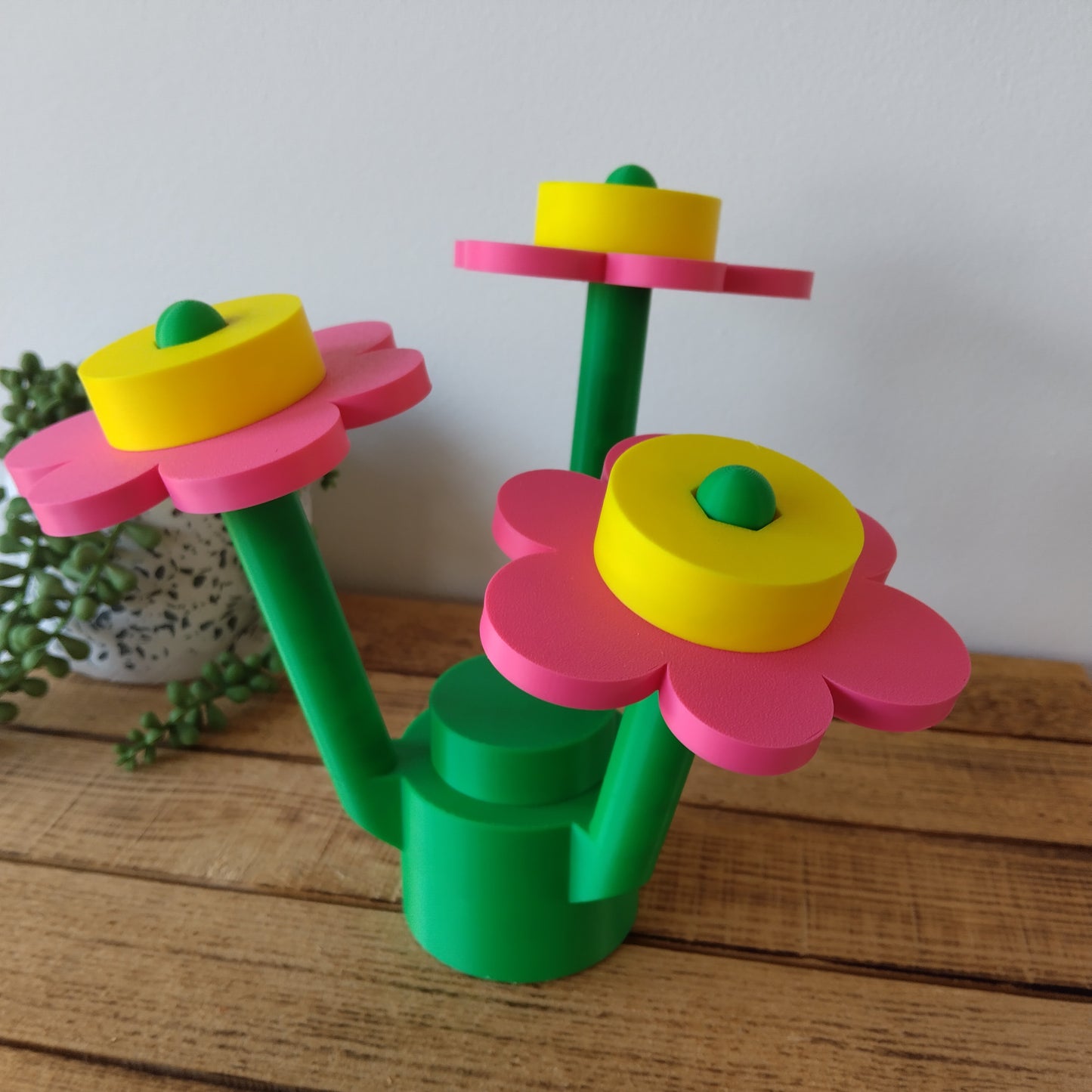 Large Rhubarb and Custard Brick Flowers